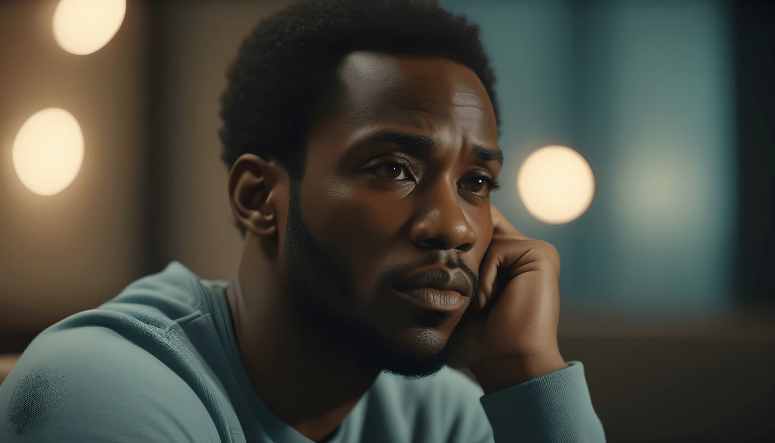 A man thinking about a lost item